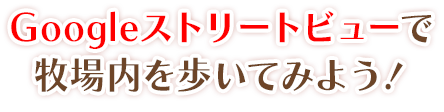 Googleストリートビューで牧場内を歩いてみよう！